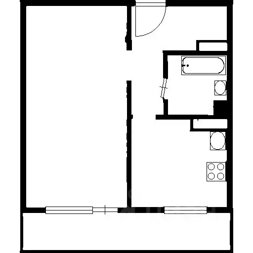 1-к кв. Новосибирская область, Новосибирск Междуреченская ул., 1/2 ... - Фото 2
