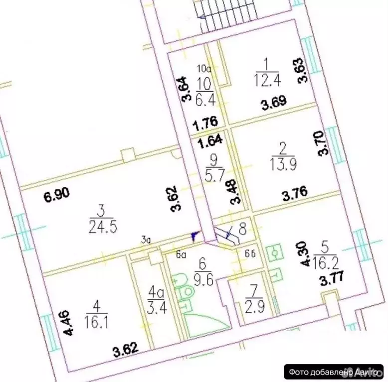 Квартира, 4 комнаты, 116 м - Фото 2