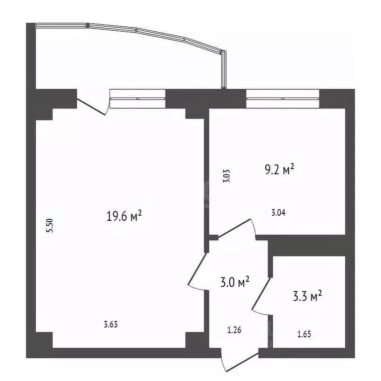 1-к кв. Красноярский край, Красноярск наб. Ярыгинская, 19А (36.0 м) - Фото 2