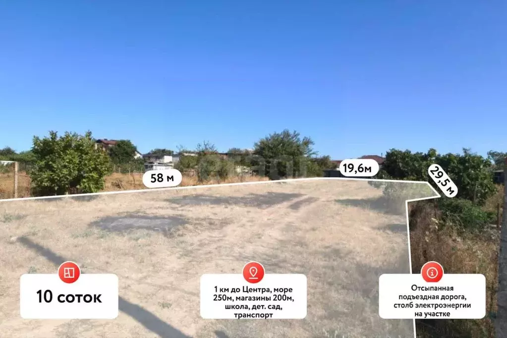 Участок в Краснодарский край, Темрюкский район, Запорожское с/пос, ... - Фото 1