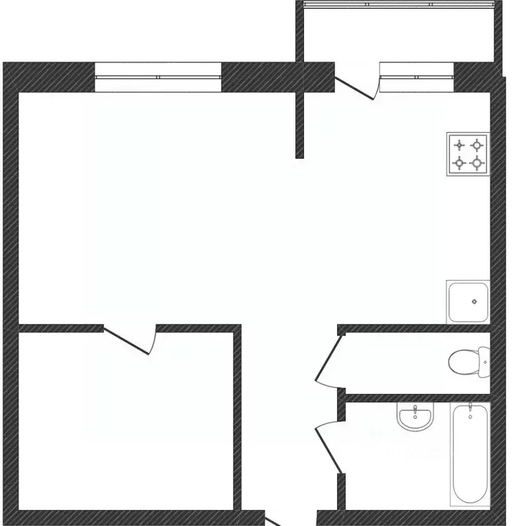 2-к кв. Костромская область, Кострома Ивановская ул., 20 (59.6 м) - Фото 2