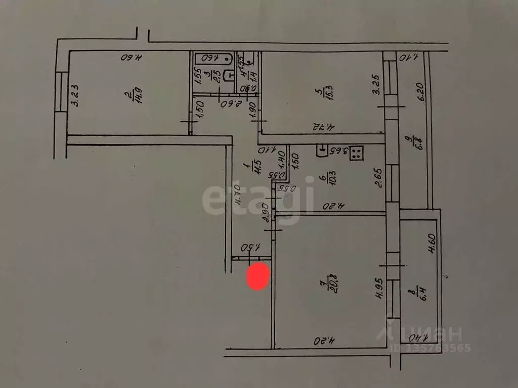 3-к кв. Краснодарский край, Анапа ул. 40 лет Победы, 38 (89.9 м) - Фото 2