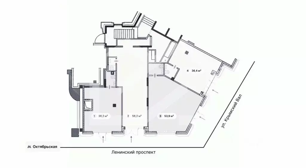 Помещение свободного назначения в Москва Ленинский просп., 2 (36 м) - Фото 2