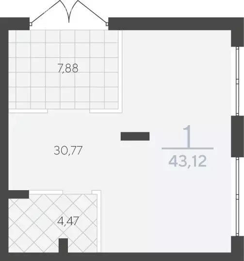 Офис (43.7 м) - Фото 2