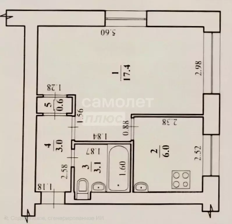 1-к кв. Волгоградская область, Волгоград ул. Кирова, 132 (30.1 м) - Фото 2