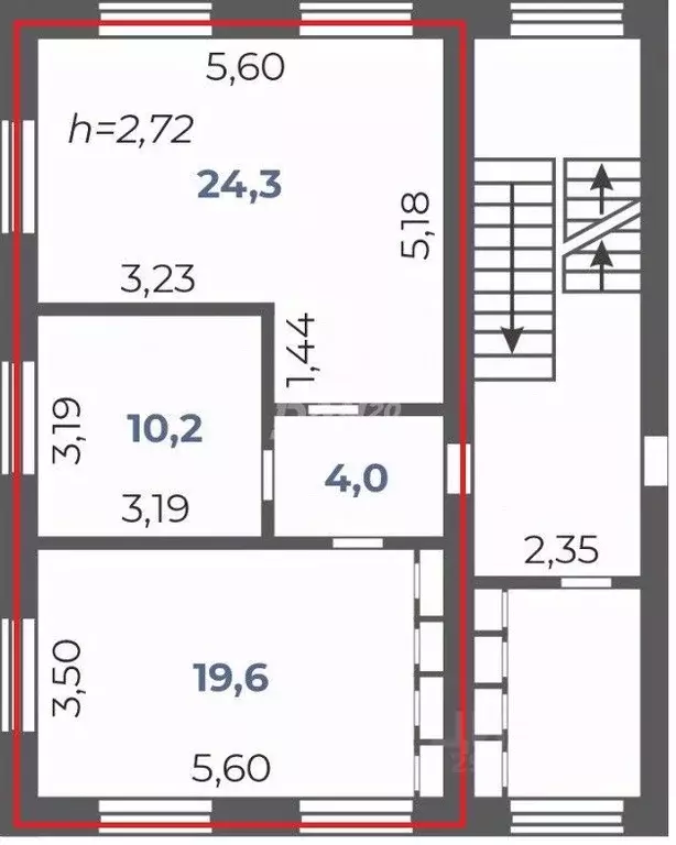 Офис в Челябинская область, Челябинск ул. Рылеева, 26 (58 м) - Фото 1