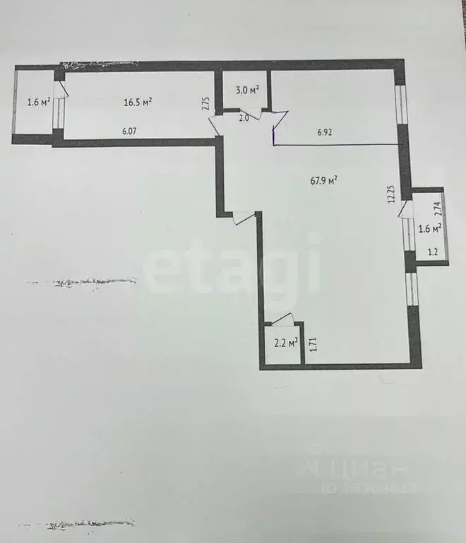 3-к кв. Омская область, Омск ул. Степанца, 3 (89.6 м) - Фото 0