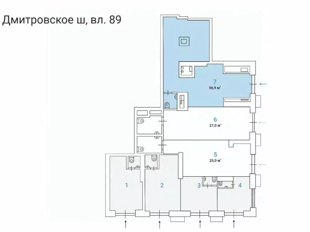 Торговая площадь в Москва Дмитровское ш., вл89 (57 м) - Фото 2