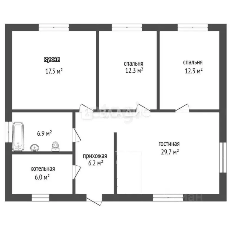 Дом в Башкортостан, Ишимбайский район, с. Ишеево  (90 м) - Фото 2