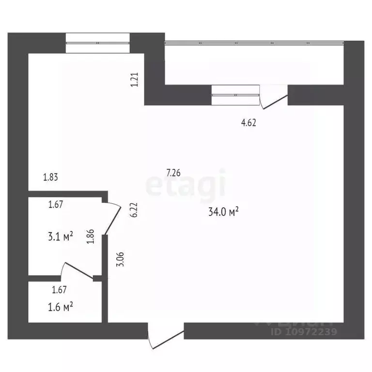 Помещение свободного назначения в Башкортостан, Стерлитамак просп. ... - Фото 2