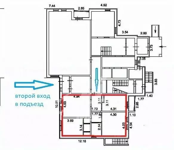 3-к кв. Москва Вяземская ул., 8 (76.8 м) - Фото 1