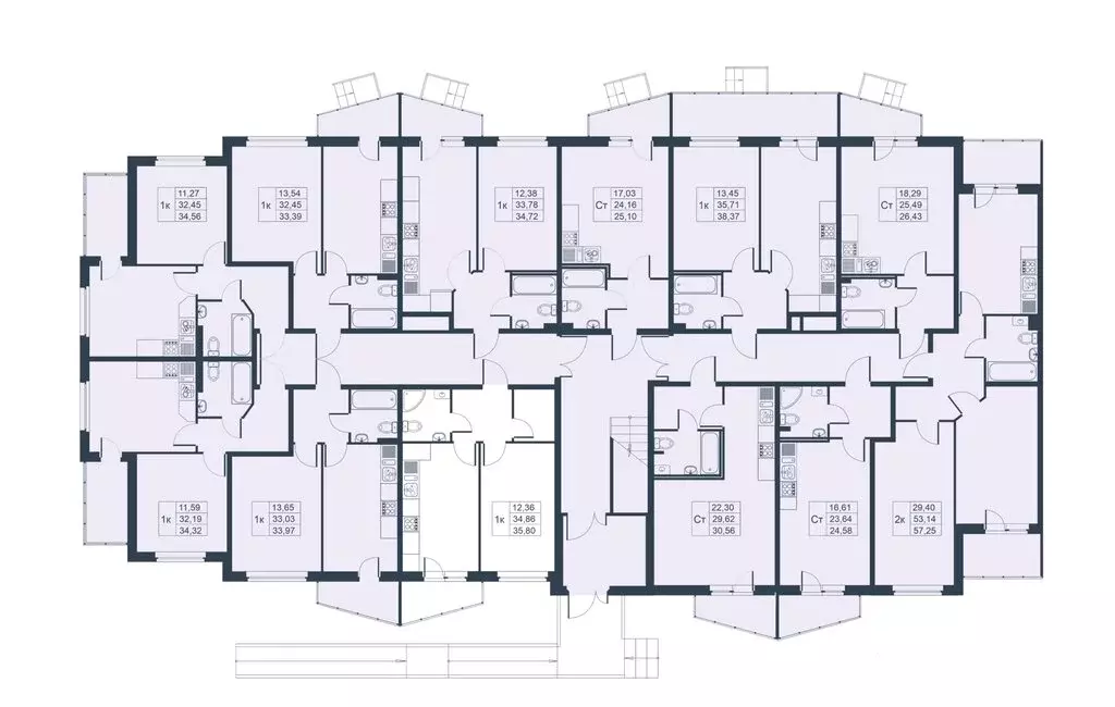 1-комнатная квартира: Коммунар, Славянская улица, 8 (35.8 м) - Фото 1