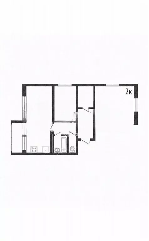 2-к кв. Ханты-Мансийский АО, Сургут ул. Иосифа Каролинского, 10 (70.5 ... - Фото 1