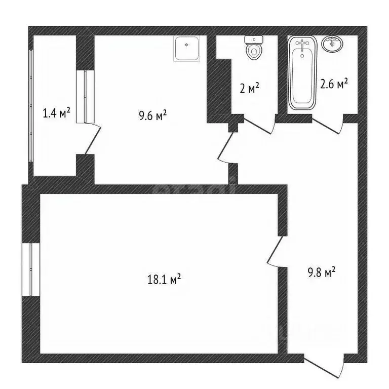 1-к кв. Нижегородская область, Нижний Новгород Бурнаковская ул., 83 ... - Фото 2
