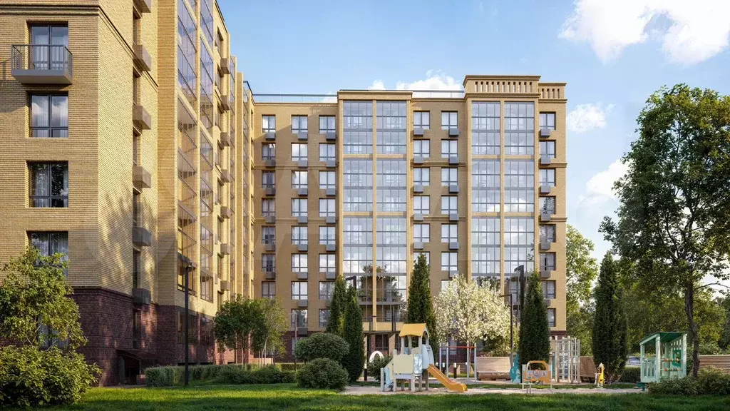 3-к. квартира, 76,9 м, 1/9 эт. - Фото 1