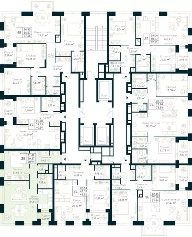 1-к кв. Башкортостан, Уфа Глумилино жилрайон, Урман Сити жилой ... - Фото 2