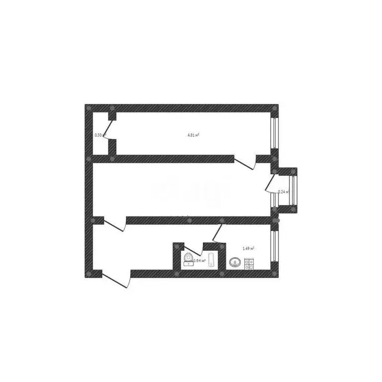 2-комнатная квартира: Ангарск, 102-й квартал, 2 (44.9 м) - Фото 1