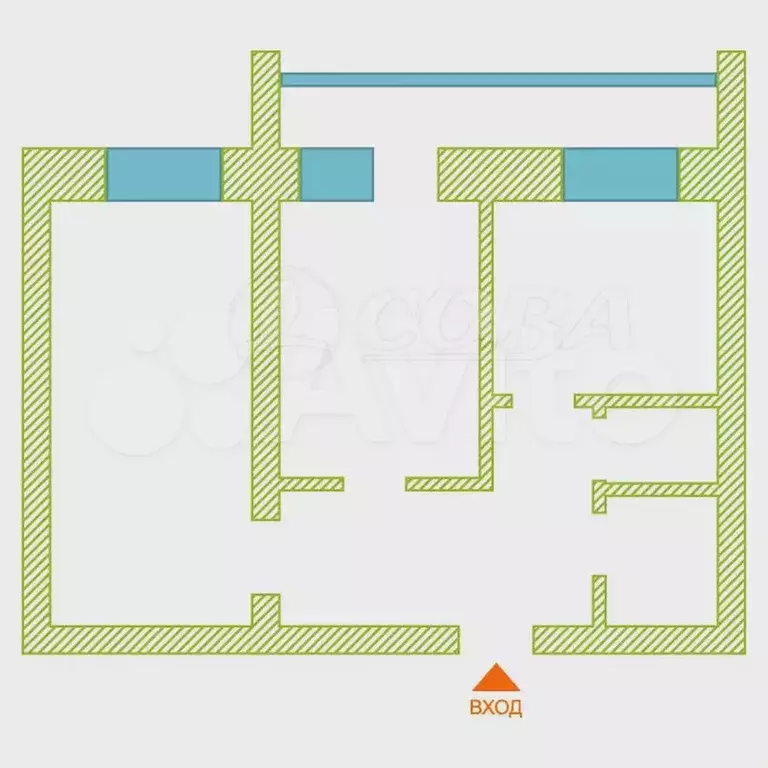 2-к. квартира, 51 м, 7/9 эт. - Фото 0
