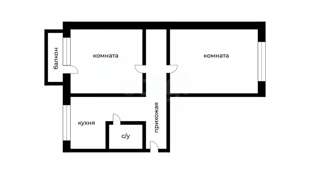 2-к кв. Белгородская область, Белгород ул. Щорса, 57 (63.2 м) - Фото 2
