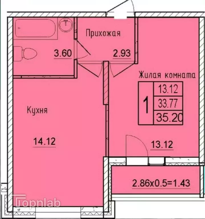 1-комнатная квартира: Краснодар, Карасунский внутригородской округ ... - Фото 2