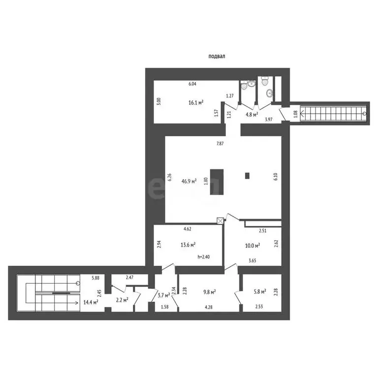 Помещение свободного назначения (662 м) - Фото 2