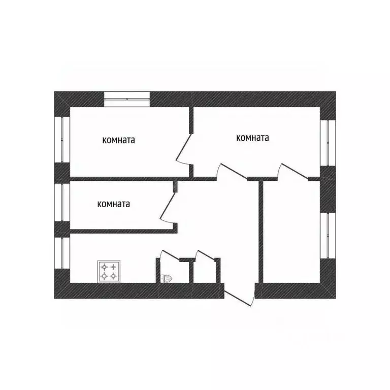 4-к кв. Ленинградская область, Волхов ул. Пирогова, 3 (73.7 м) - Фото 1