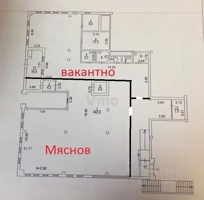 Торговая площадь в Москва ул. Грина, 15 (60 м) - Фото 1