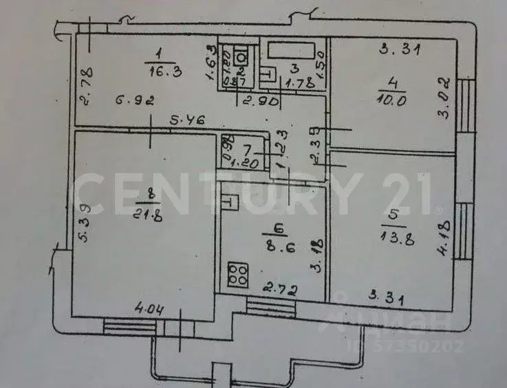 3-к кв. Липецкая область, Липецк ул. Доватора, 61 (81.7 м) - Фото 2