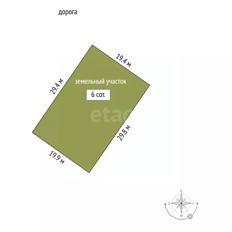 Участок в Крым, Симферополь ул. Алексея Любимского (6.0 сот.) - Фото 2