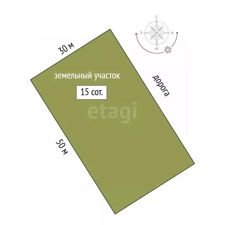 Участок в Марий Эл, Медведевский район, Сенькинское с/пос, д. Сенькино ... - Фото 1