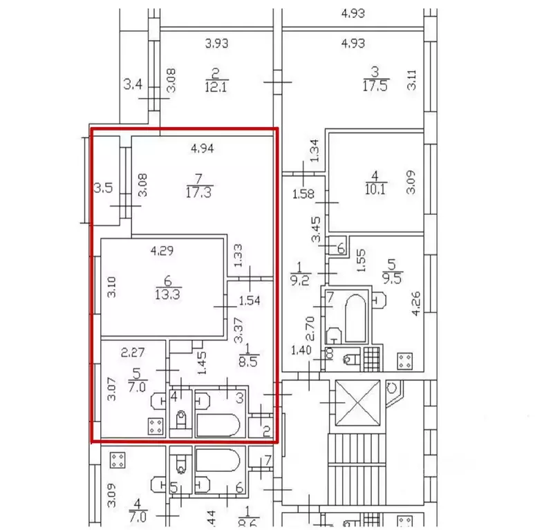 2-к кв. Санкт-Петербург ул. Дыбенко, 12К1 (50.5 м) - Фото 1