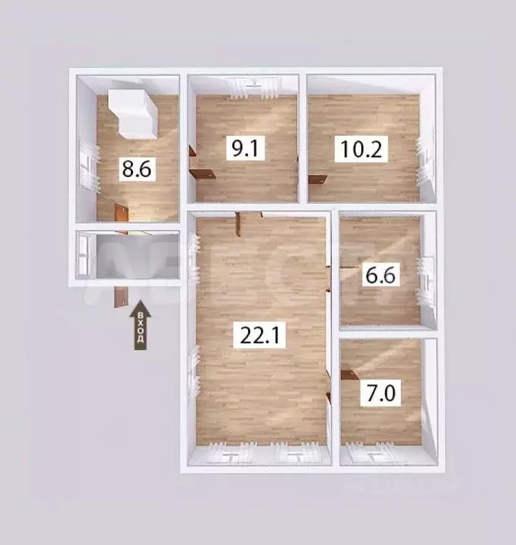 Дом в Омская область, Омск Чередовый мкр, пер. 3-й Украинский (64 м) - Фото 2