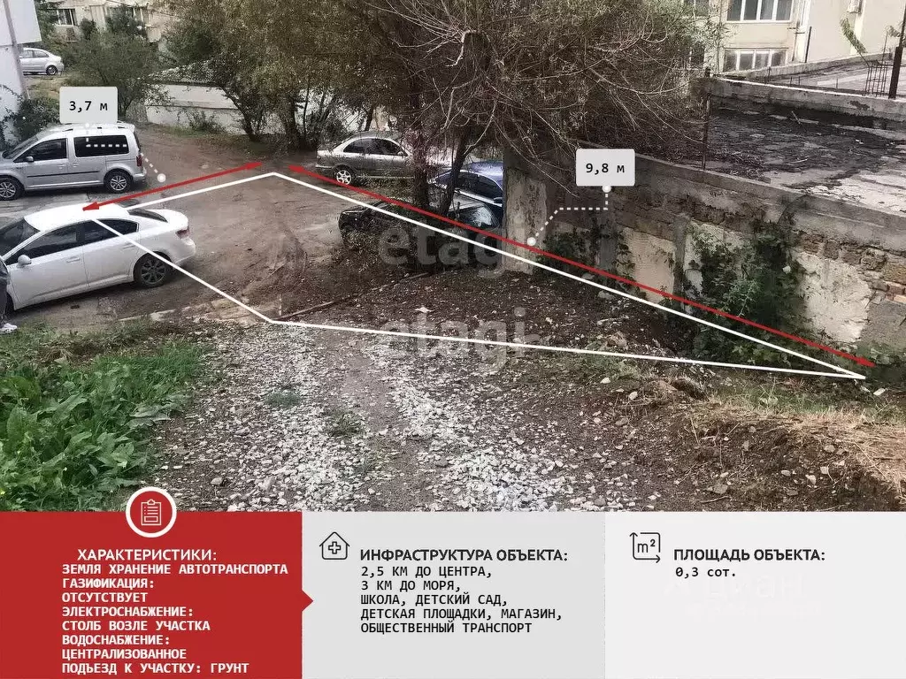 Участок в Крым, Алушта ул. Юбилейная (0.3 сот.) - Фото 1
