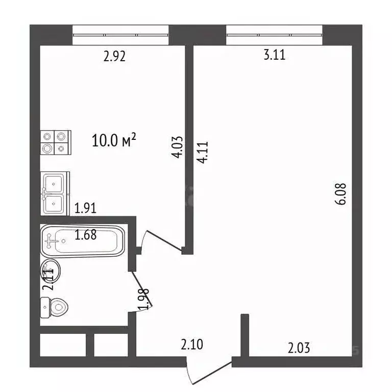 1-к кв. Москва ул. Усадебный Парк, 7 (35.3 м) - Фото 2