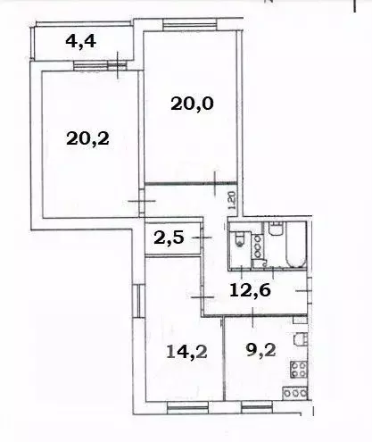 3-к кв. Санкт-Петербург Мебельная ул., 35к2 (82.5 м) - Фото 1