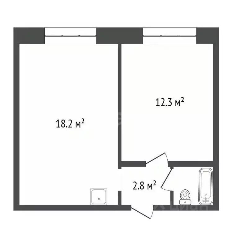 1-к кв. Красноярский край, Красноярск Зеленая Роща мкр, ул. Тельмана, ... - Фото 2