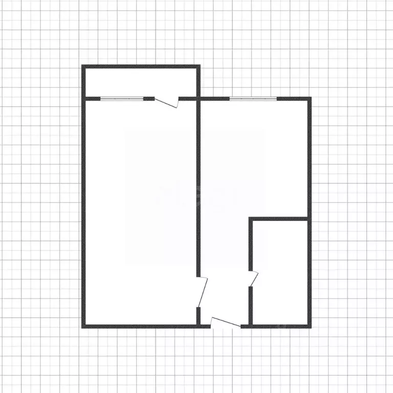 1-к кв. Курская область, Курск Запольная ул., 45А (33.7 м) - Фото 2