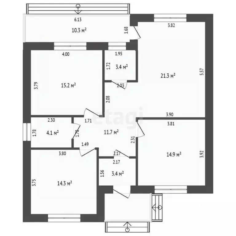 Дом в Тюменская область, Тюмень Казарово мкр, ул. Казаровская (95 м) - Фото 2