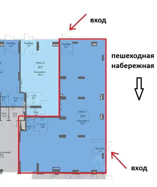 Помещение свободного назначения в Москва Южнопортовая ул., 42/1 (237 ... - Фото 2