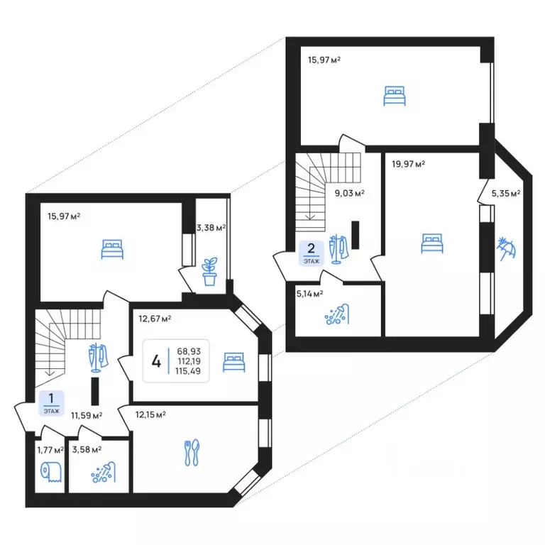 4-к кв. Липецкая область, Липецк Авторский жилрайон,  (115.49 м) - Фото 1
