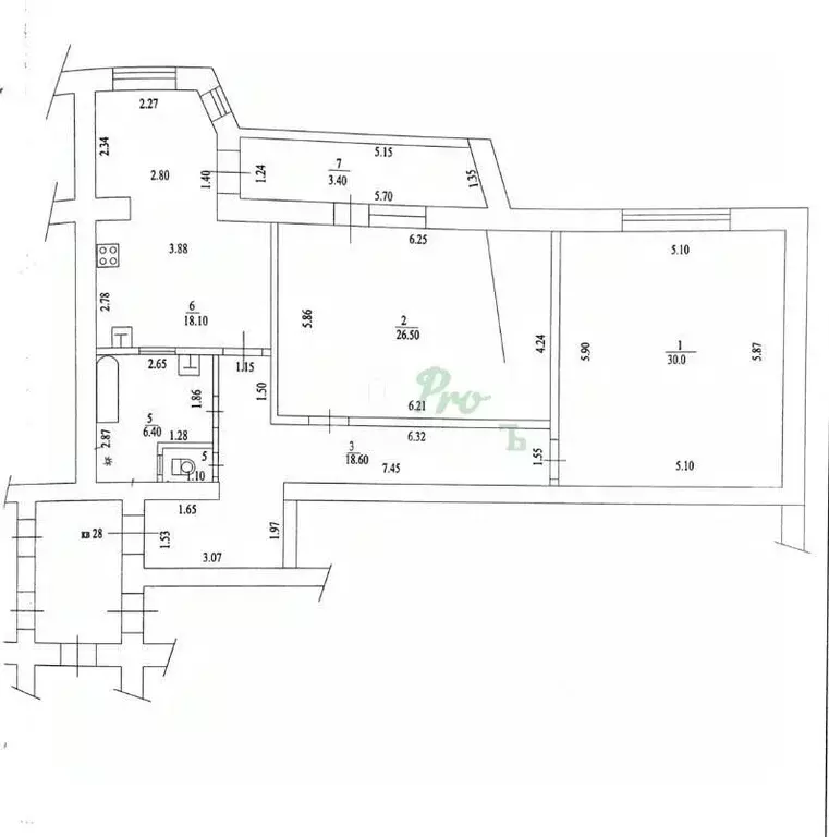 2-к кв. Краснодарский край, Ейск Коммунистическая ул., 23 (100.7 м) - Фото 2