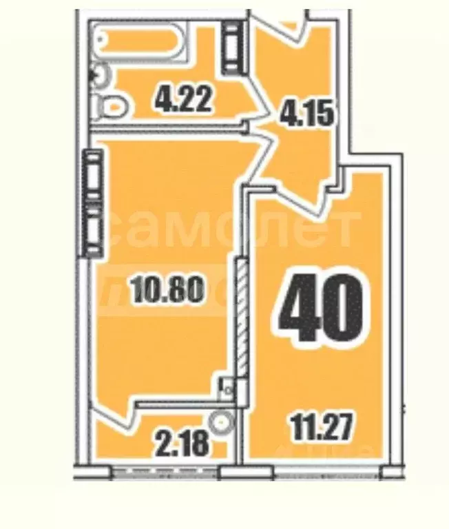 1-к кв. Крым, Симферопольский район, с. Мирное 3 (34.0 м) - Фото 2
