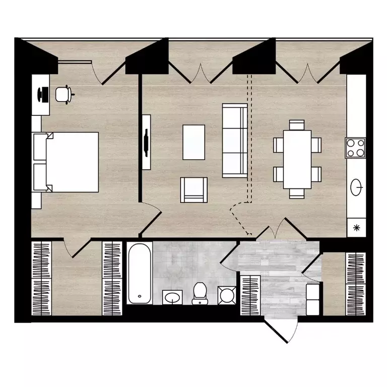 2-к кв. Ярославская область, Ярославль Республиканский проезд, 1 (67.2 ... - Фото 0