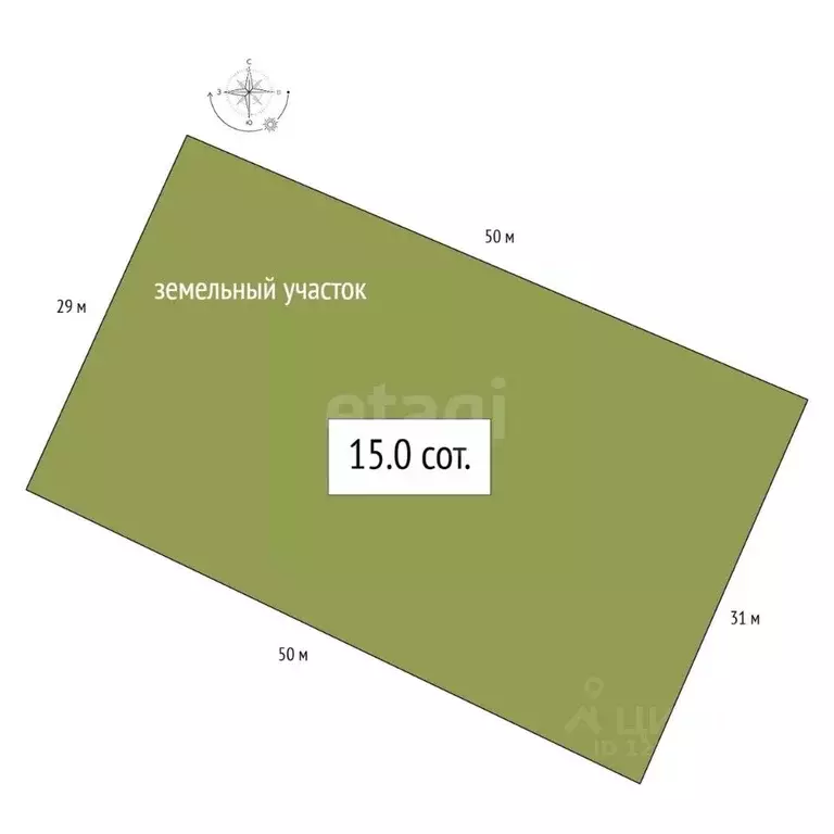 Участок в Алтайский край, Крутихинский район, с. Крутиха  (15.0 сот.) - Фото 2