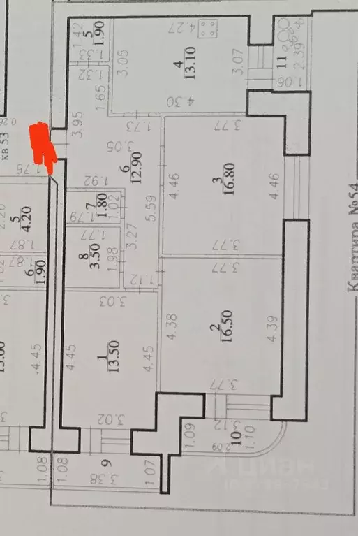 3-к кв. Чувашия, Чебоксары ул. Бориса Семеновича Маркова, 8к2 (90.0 м) - Фото 2