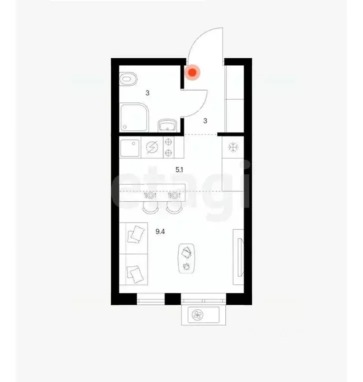 Студия Татарстан, Казань ул. Белинского, 27 (13.3 м) - Фото 2