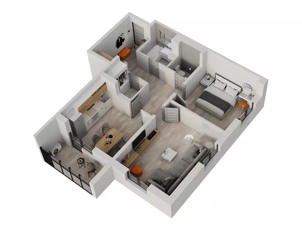 2-комнатная квартира: Набережные Челны, проспект Яшьлек, 6А (67.7 м) - Фото 2