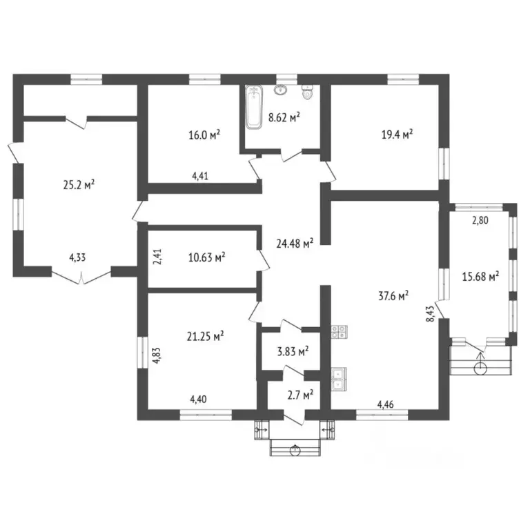 Коттедж в Тюменская область, Тюмень  (200 м) - Фото 1