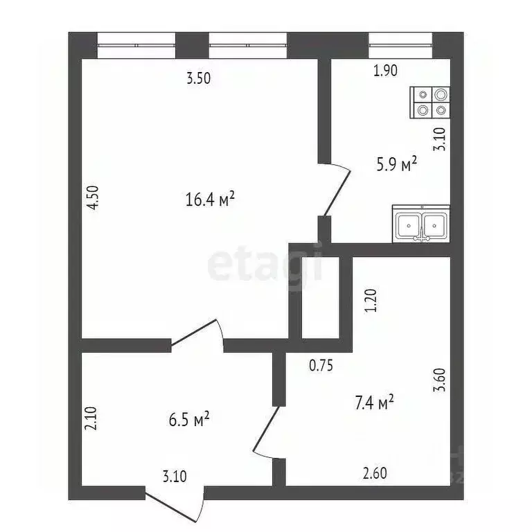 3-к кв. Марий Эл, Юрино городское поселение, Юрино пгт ул. Советская, ... - Фото 2