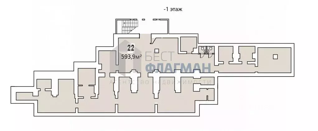 Помещение свободного назначения в Москва Ленинский просп., 70/11 (594 ... - Фото 2